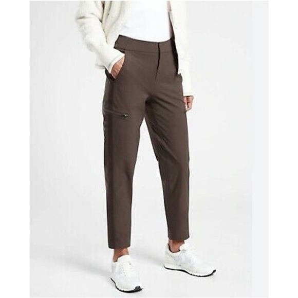 BOGO! Athleta Wander Hybrid Pant Chocolate Brown Size 8 - Picture 1 of 11